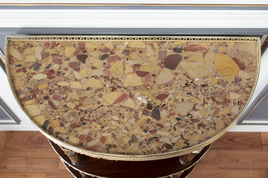 フランスアンティークコンソールの大理石.jpg フランスアンティークコンソールの大理石.jpg