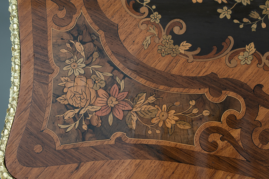 フランスアンティークテーブル花象嵌.jpg フランスアンティークテーブル花象嵌.jpg